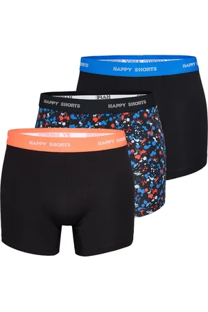 HAPPY SHORTS 3-pack boxershorts heren d908 neon colour splashes print