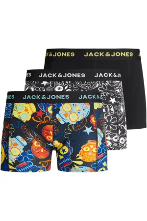 JACK & JONES Boxershorts jongens jacsugar print 3-pack schedel art