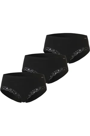 Cotonella Dames slip met kant midi 3-pack