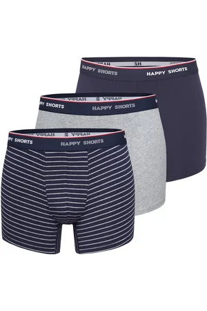 HAPPY SHORTS 3-pack boxershorts heren maritim gestreept