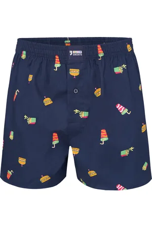 HAPPY SHORTS Wijde boxershort heren fast food print