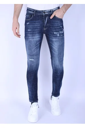 Local Fanatic Gescheurde spijkerbroeken slim fit 1100