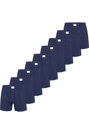 Phil & Co. Berlin Wijde boxershorts jersey stretch effen navy 9-pack
