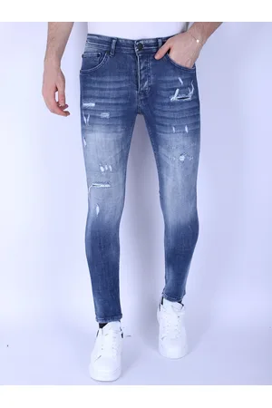 Local Fanatic Denim jeans slim fit met gebleekte wassing 1094