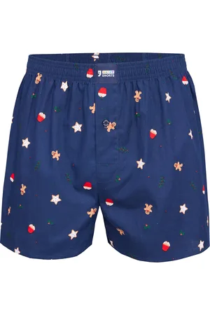 HAPPY SHORTS Wijde kerst boxershort heren koekjes print