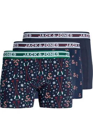 JACK & JONES Kerst boxershorts jongens trunks jacxmas 3-pack