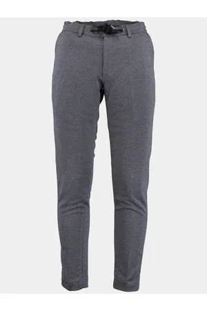Bos Bright Blue Wollen pantalon das trouser 23104da20bo/290 navy