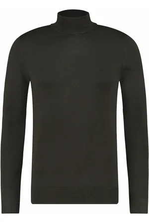 Purewhite Essential knit mockneck army