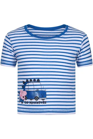 Regatta Kinder/kids peppa pig gestreept t-shirt met contrast