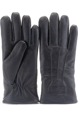 Warmbat Glove men goat leather black heren handchoenen