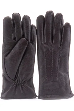 Warmbat Glove men goat leather choco heren handchoenen