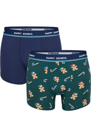HAPPY SHORTS 2-pack kerst boxershorts heren kerst print