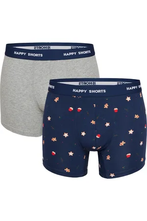 HAPPY SHORTS 2-pack kerst boxershorts heren koekjes