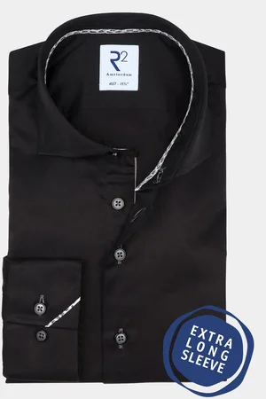 R2 Amsterdam Overhemd extra lange mouw nos.twill.xls.004/020
