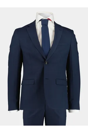 Bos Bright Blue Scotland blue kostuum d8 toulon suit wool 233028to12sb/290 navy