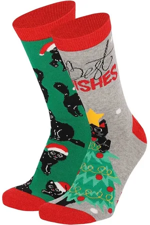 Apollo Dames foute kerstsokken christmas 2-pack