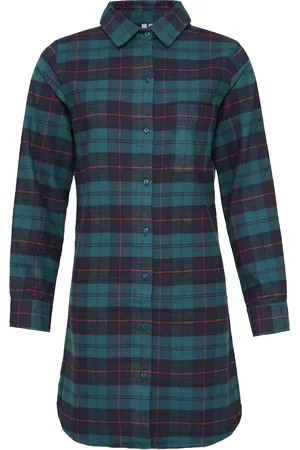 by Louise Dames pyjama nachthemd flanel geruit