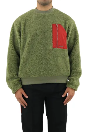 AMBUSH Heren fleece top kaki kaki