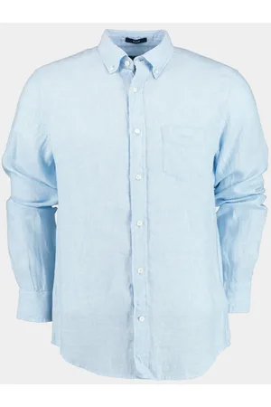 GANT Casual hemd lange mouw reg linen shirt 3230085/468