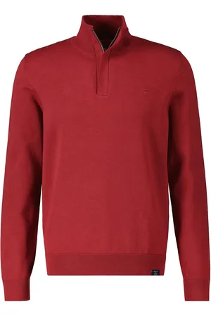 Lerros Heren trui 23n54331 360 ruby red