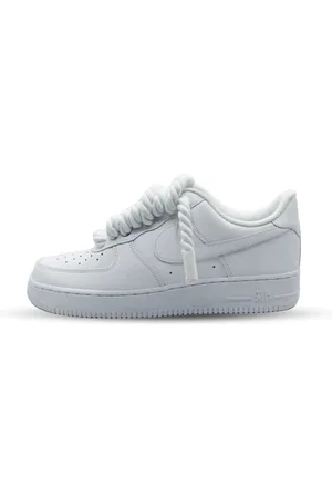 Nike Air force 1 low rope laces white custom