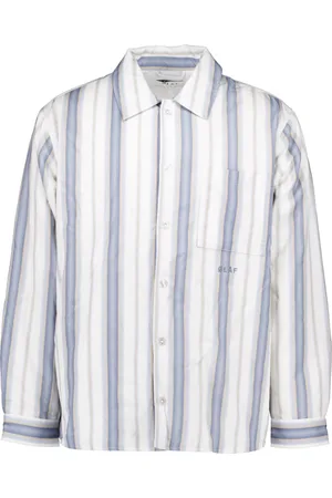 OLAF HUSSEIN Padded stripe overshirts