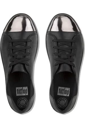 FitFlop F-sporty™ mirror-toe sneaker leather