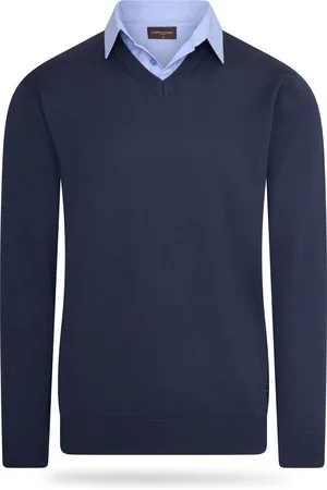Cappuccino Italia Mock pullover navy