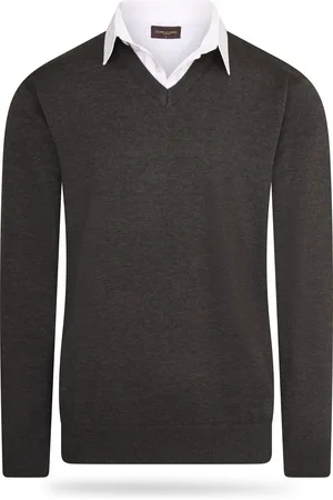 Cappuccino Italia Mock pullover antraciet