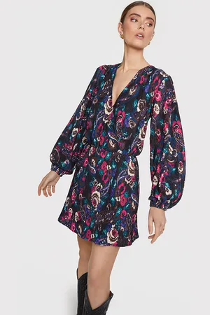 Alix the label 2308322331 woven paisley flower dress