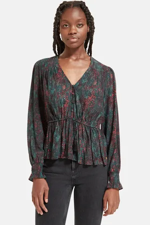 Scotch&Soda 175357 v-neck peplum top