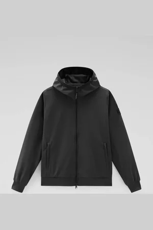 Woolrich Men soft shell full zip hoodie