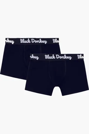 Black Donkey Men boxer 2-pack i black/white