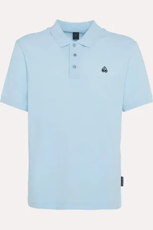 Moose Knuckles Pique polo sky