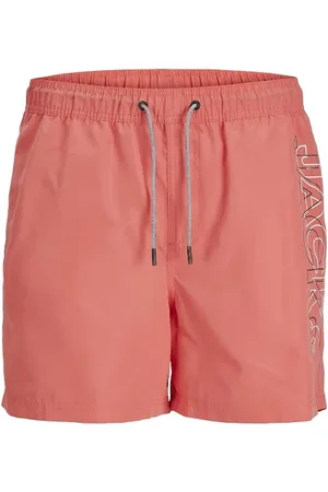 JACK & JONES Jongens zwemshort jpstfiji double logo effen hot coral