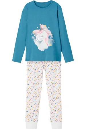 NAME IT Meisjes pyjama lang unicorn