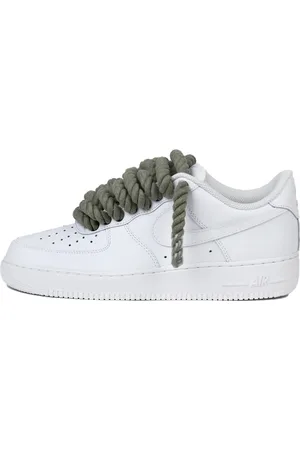 Nike Air force 1 low rope laces khaki custom