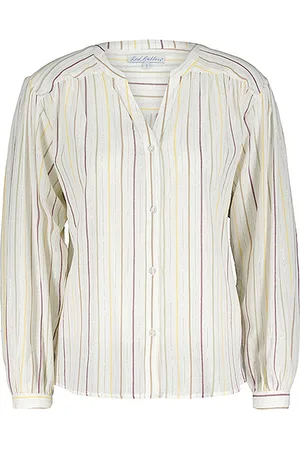 Red Button Blouse srb4243 lurex stripe
