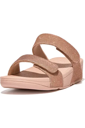 FitFlop Lulu adjustable shimmerlux slides