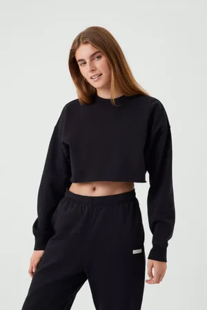 Björn Borg Studio oversized cropped crew 10002197-bk001
