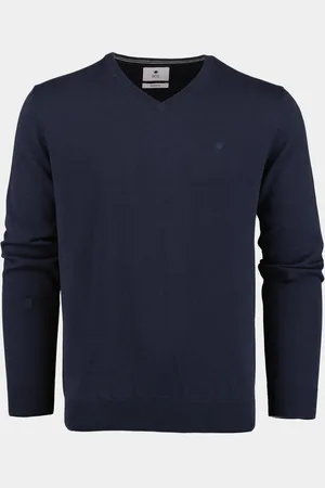 Bos Bright Blue Pullover vince v-neck pullover flat kn 24105vi01bo/290