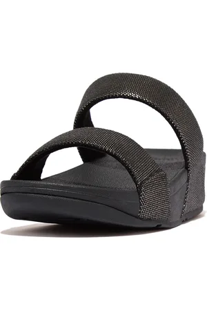 FitFlop Lulu glitz-canvas slides