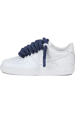 Nike Air force 1 low rope laces navy custom