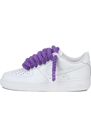 Nike Air force 1 low rope laces purple custom