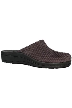 Blenzo Pantoffels heren grijs open hiel
