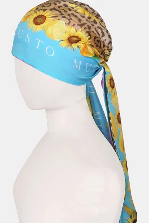 MUCHO GUSTO Hoofddoek met citroenen en zonnebloemen