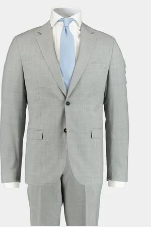 Bos Bright Blue Kostuum toulon suit drop 8 221028to89sb/940 grey