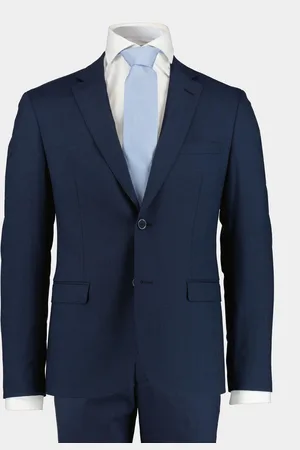 Bos Bright Blue Kostuum toulon suit drop 8 231028to12bo/290 navy
