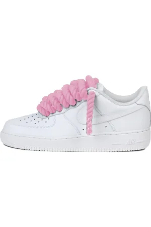 Nike Air force 1 low rope laces pink custom