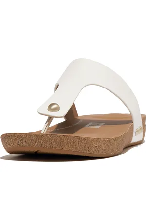 FitFlop Iqushion leather toe-post sandals